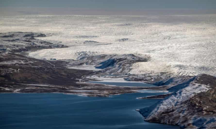 The edge of the ice sheet in northern Kangerlussuaq, Greenland.