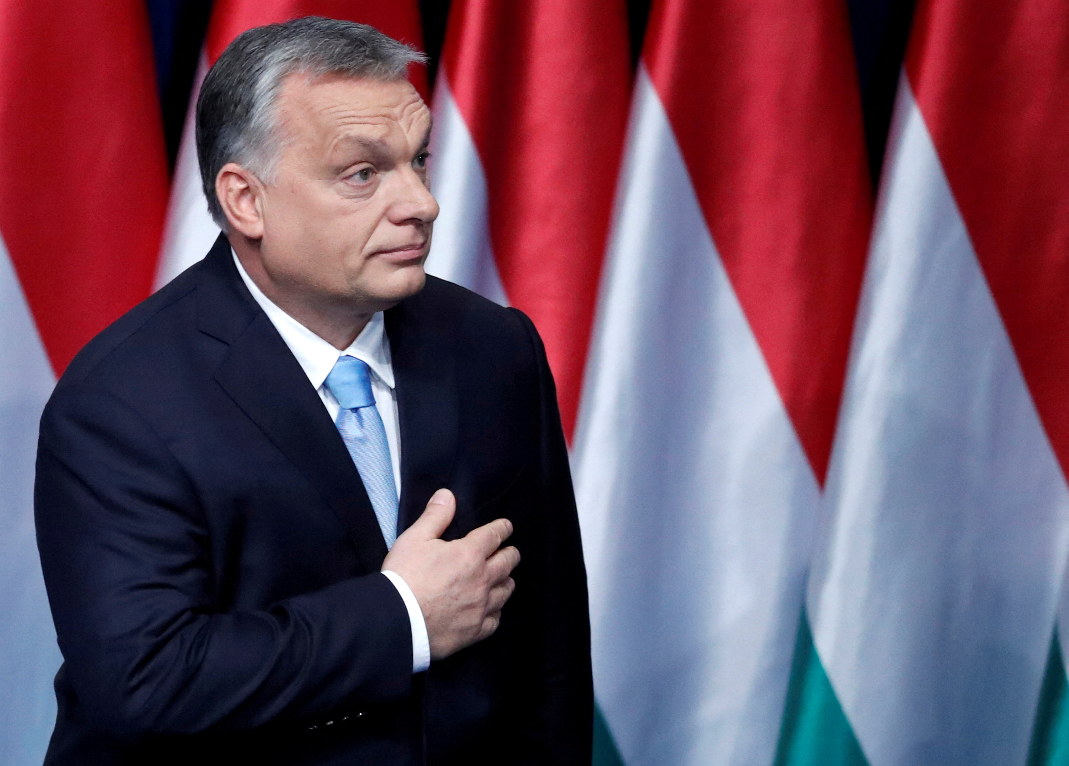 Hungarian Prime Minister Orban delivers his annual State of the Nation Address