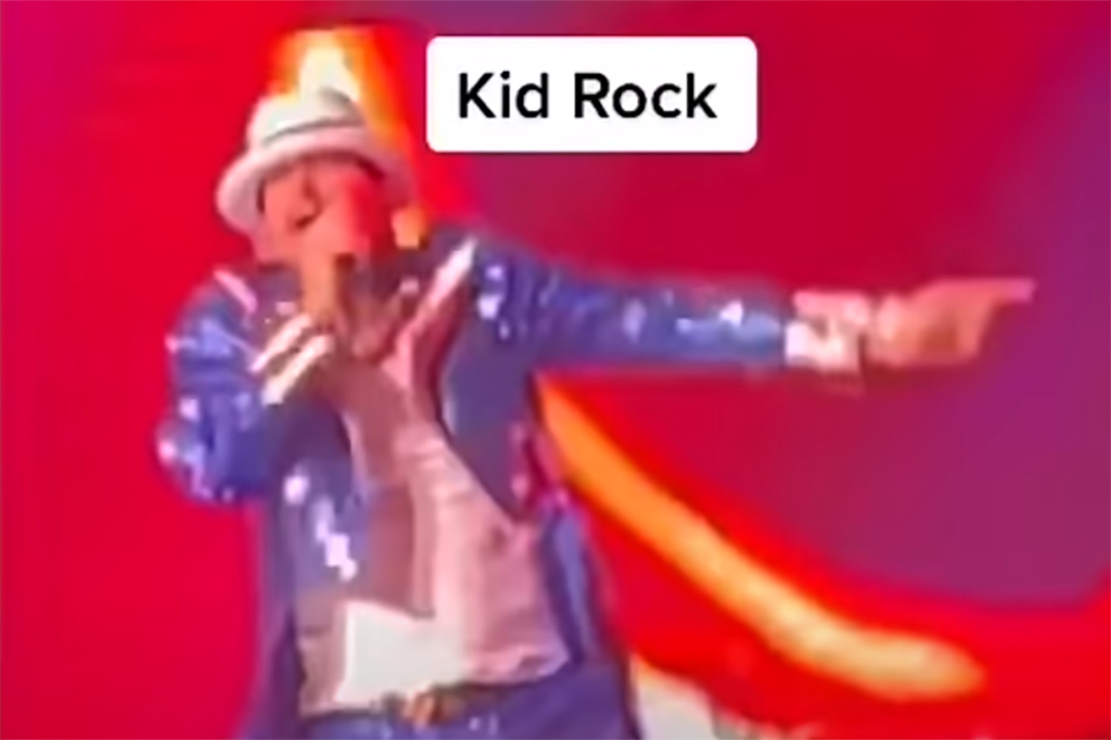 Kid Rock kicked off his concert in Evansville, Indiana, with a song threatening President Joe Biden.