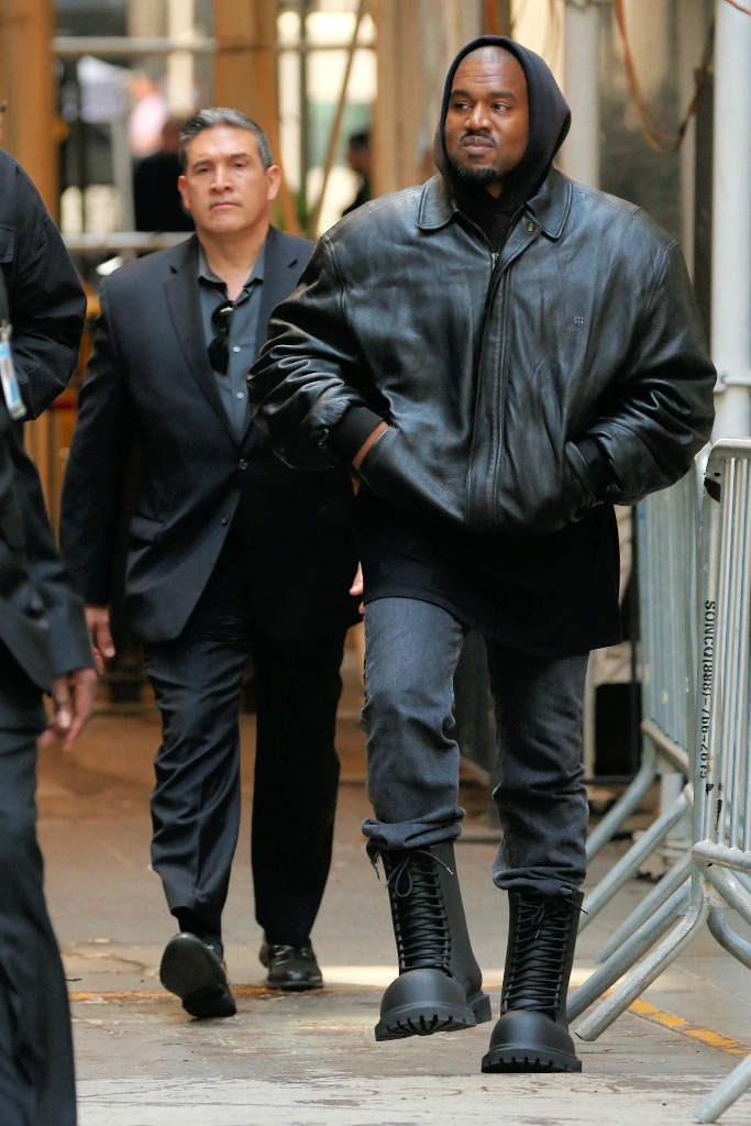 kanye wearing balenciaga