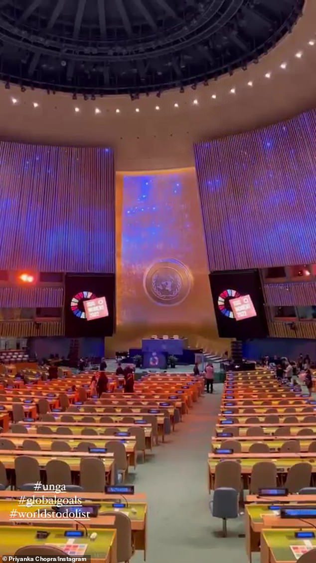 GLOBAL GOALS: In a speech shared by the United Nations via YouTube on Monday, the Kwanzio star discussed some of the world's most important issues, including climate change, during her appearance in the opening remarks for the 2022 Sustainable Development Goals.