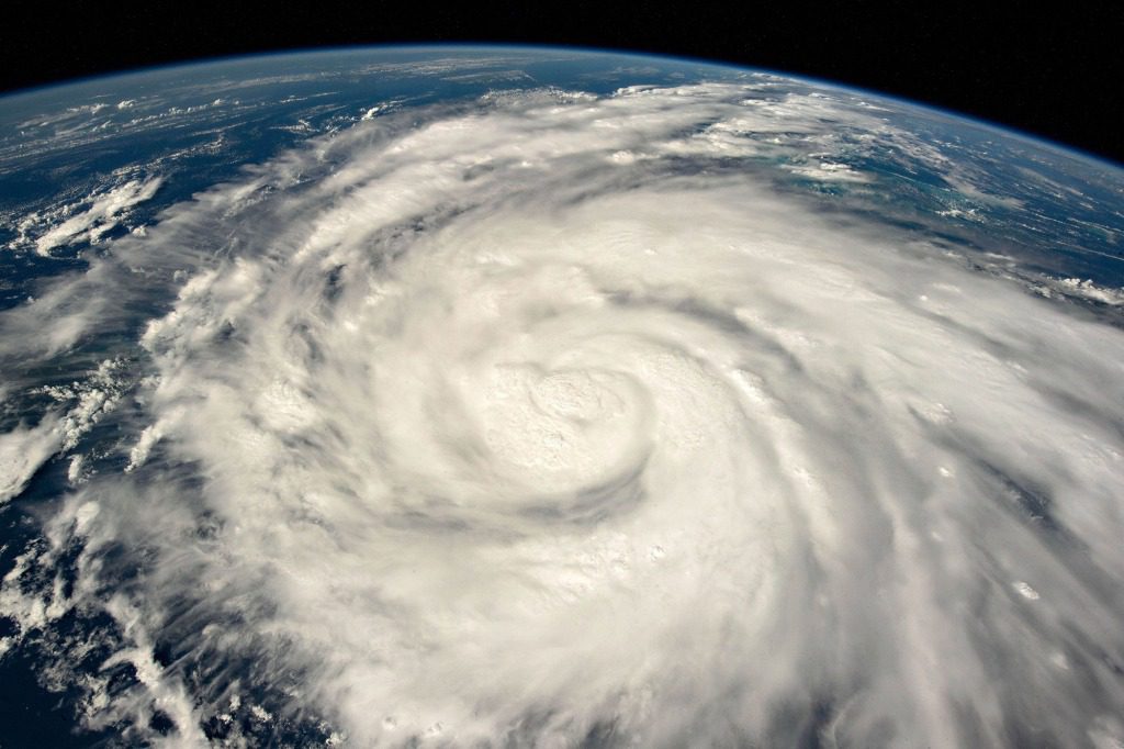 Hurricane Ian moves over southwestern Cuba on its way toward the Gulf of Mexico as a dangerous Category 3 storm as seen by astronauts at the International Space Station on September 26, 2022