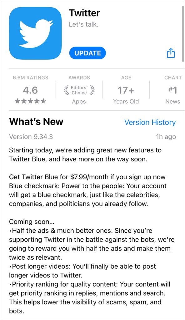 Twitter Blue comes with fewer ads and the ability to post longer videos with verification.