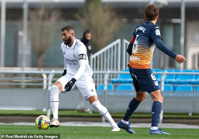 Benzema, who was pictured in a friendly match last week, will focus solely on Real Madrid