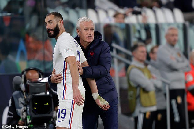 Benzema (left)'s relationship with France coach Didier Deschamps (right) is reported to have broken